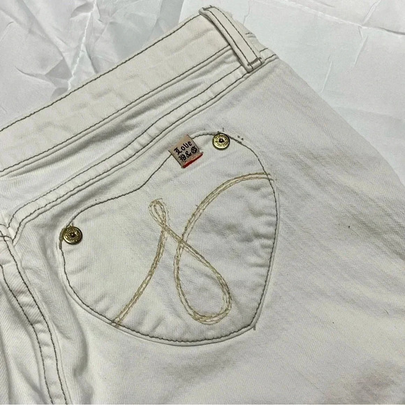 Vintage Juicy Couture White Bermuda Jeans - Picture 4 of 5